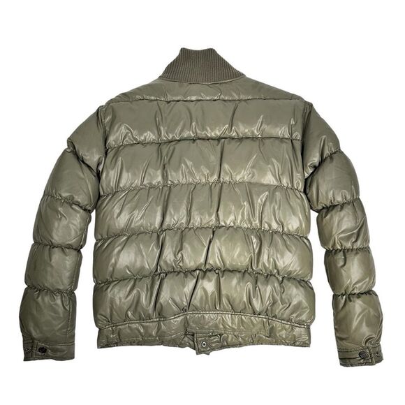 William Rast Puffer Down Mens Jacket Olive Green Size Medium Vintage Y2K - Picture 5 of 9